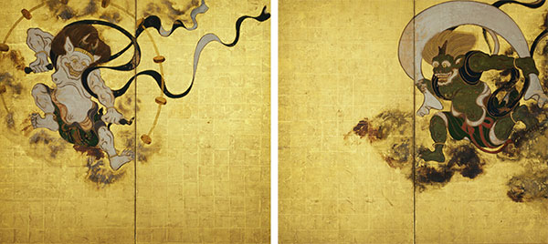 国宝 风神雷神图屏风 俵屋宗达绘 京都 建仁寺藏 全展期展出